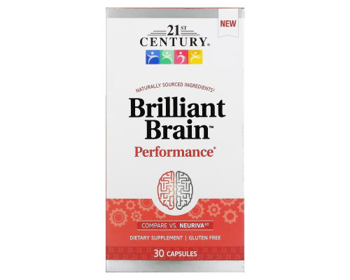 21st Century, Brilliant Brain, 30 капсул 21st Century, Brilliant Brain, 30 капсул