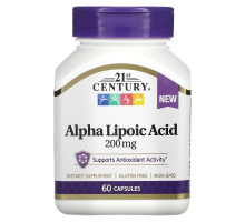 21st Century, Alpha Lipoic Acid, 200 mg, 60 Capsules