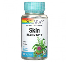 Для здоровья кожи Solaray, Skin Blend, SP-4, 100 растительных капсул