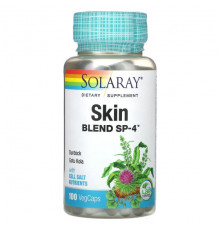 Для здоровья кожи Solaray, Skin Blend, SP-4, 100 растительных капсул