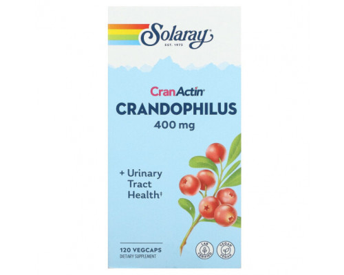 Пребиотики и пробиотики Solaray, CranActin, Crandophilus, 200 мг, 120 растительных капсул Пребиотики и пробиотики Solaray, CranActin, Crandophilus, 200 мг, 120 растительных капсул