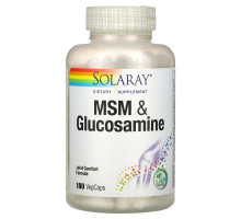 Solaray, MSM & Glucosamine , 180 VegCaps