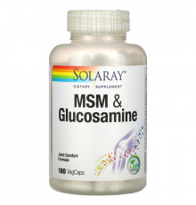 Solaray, MSM & Glucosamine , 180 VegCaps