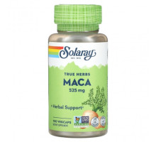 Суперфуды Solaray, True Herbs, мака, 525 мг, 100 вегетарианских капсул