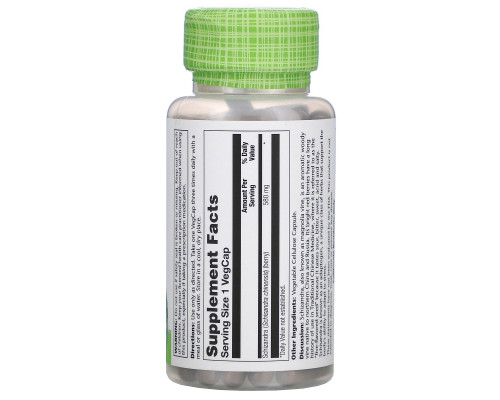 Solaray, Schizandra, 580 mg, 100 VegCaps