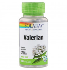 Solaray, Valerian, 100 VegCaps