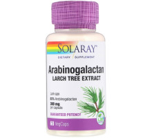 Solaray, Arabinogalactan Leaf Extract, 300 mg, 60 Vegcaps