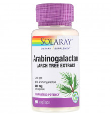 Solaray, Arabinogalactan Leaf Extract, 300 mg, 60 Vegcaps