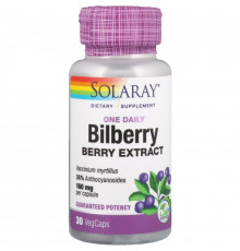 Solaray, Bilberry, One Daily, 30 Easy-To-Swallow Capsules