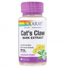 Solaray, Cat's Claw Bark Extract, 200 mg, 30 Vegcaps