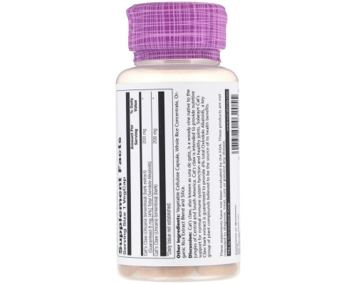 Solaray, Cat's Claw Bark Extract, 200 mg, 30 Vegcaps Solaray, Cat's Claw Bark Extract, 200 mg, 30 Vegcaps