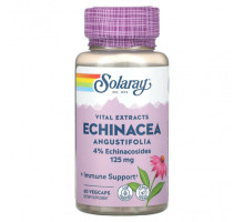 Эхинацея Solaray, Vital Extracts, Echinacea Angustifolia, 125 mg, 60 VegCaps