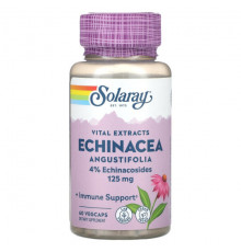 Эхинацея Solaray, Vital Extracts, Echinacea Angustifolia, 125 mg, 60 VegCaps