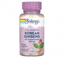 Женьшень Korean Ginseng Vital Extracts, 535 mg, 60 Vegcaps