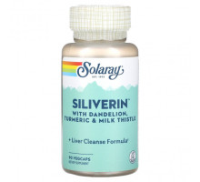 Растительные экстракты и настойки Solaray, Siliverin, 90 VegCaps