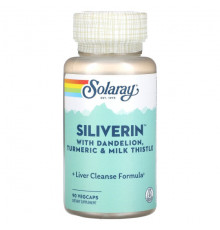 Растительные экстракты и настойки Solaray, Siliverin, 90 VegCaps