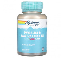 Мужское здоровье Solaray, Pygeum & Saw Palmetto with CranActin, 90 VegCaps