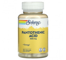 Витамины группы B Pantothenic Acid, 500 mg, 100 VegCaps