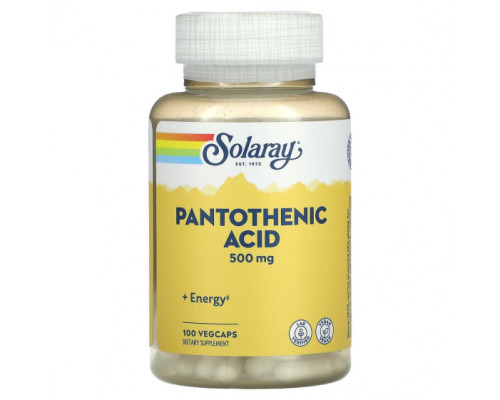 Витамины группы B Pantothenic Acid, 500 mg, 100 VegCaps Витамины группы B Pantothenic Acid, 500 mg, 100 VegCaps