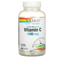 Solaray, Vitamin C Timed-Release, 1,000 mg, 250 VegCaps