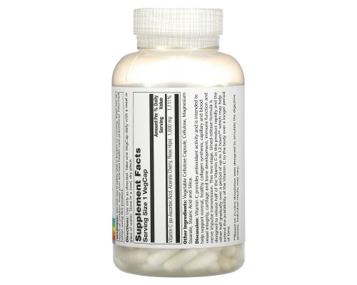 Solaray, Vitamin C Timed-Release, 1,000 mg, 250 VegCaps Solaray, Vitamin C Timed-Release, 1,000 mg, 250 VegCaps