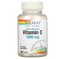 Solaray, Vitamin C Timed-Release, 1,000 mg, 100 Tablets