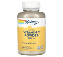 Витамин C Solaray, Buffered Vitamin C Powder, 5,000 mg, 8 oz (227 g)