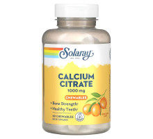 Solaray, Calcium Citrate, Natural Orange, 250 mg, 60 Chewables