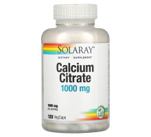 Solaray, Calcium Citrate, 1000 mg, 120 VegCaps