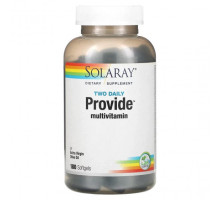 Витаминно-минеральные комплексы Solaray, Two Daily Provide Multivitamin, 180 Softgels