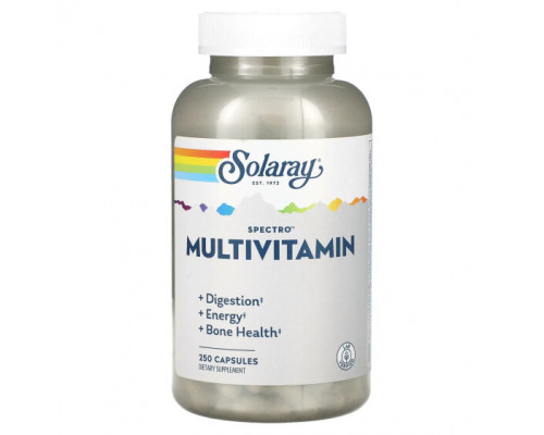 Витаминно-минеральные комплексы Solaray, Spectro Multivitamin, 250 капсул Витаминно-минеральные комплексы Solaray, Spectro Multivitamin, 250 капсул