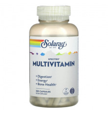 Витаминно-минеральные комплексы Solaray, Spectro Multivitamin, без железа, 250 капсул