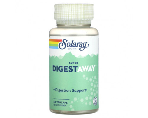 Пищеварительные ферменты Solaray, Super Digest Away`` 60 вегетарианских капсул Пищеварительные ферменты Solaray, Super Digest Away`` 60 вегетарианских капсул