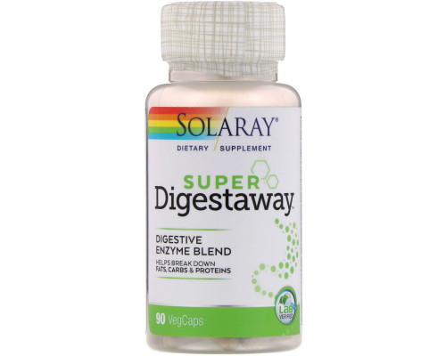 Solaray, Super Digestaway (отличное пищеварение), 90 капсул Solaray, Super Digestaway (отличное пищеварение), 90 капсул