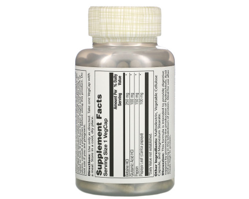 Solaray, HCL with Pepsin, 250 mg, 180 Capsules Solaray, HCL with Pepsin, 250 mg, 180 Capsules
