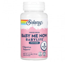 Пребиотики и пробиотики Solaray, Freeze Dried Baby Me Now, порошок Babylife, 3 млрд КОЕ, 71 г (2,5 унции)