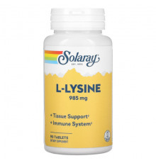 Аминокислоты L-Lysine, 985 mg, 90 Tablets (328 mg per Tablet)