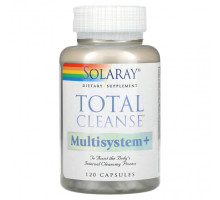 Слабительные, диуретики и средства для очищения организма Solaray, Total Cleanse, Multisystem +, 120 капсул