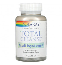 Слабительные, диуретики и средства для очищения организма Solaray, Total Cleanse, Multisystem +, 120 капсул