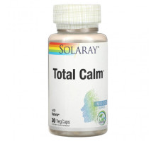Аминокислоты Solaray, Total Calm with Relora, 30 растительных капсул