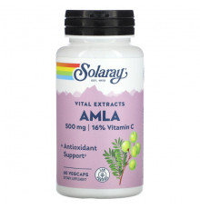 Аюрведа Solaray, Vital Extracts, AMLA, 500 мг, 60 растительных капсул