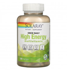 Solaray, Once Daily, High Energy Multivitamin, Timed Release, 120 VegCaps