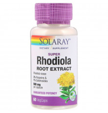 Solaray, Super Rhodiola Root Extract, 500 mg, 60 VegCaps
