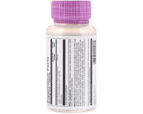 Solaray, Super Rhodiola Root Extract, 500 mg, 60 VegCaps Solaray, Super Rhodiola Root Extract, 500 mg, 60 VegCaps