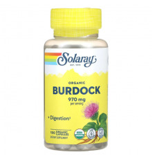 Растительные экстракты и настойки Organic Burdock, 970 mg, 100 Organic Capsules (485 mg per Capsule)