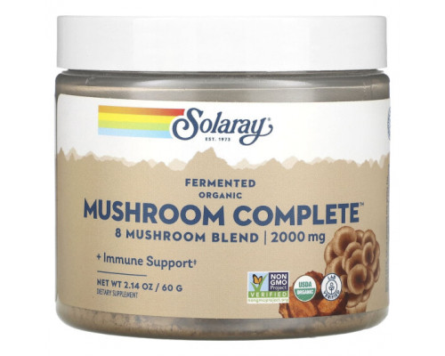 Грибы Organic Fermented Mushroom Complete, 2,000 mg, 2.14 oz (60 g) Грибы Organic Fermented Mushroom Complete, 2,000 mg, 2.14 oz (60 g)