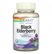 Solaray, Black Elderberry with SambuActin, 30 Chewables