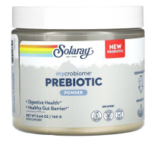Solaray, Mycrobiome Prebiotic Powder, Unflavored, 5.64 oz (160 g)