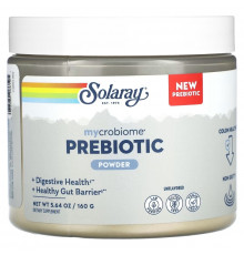 Solaray, Mycrobiome Prebiotic Powder, Unflavored, 5.64 oz (160 g)