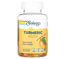 Solaray, Turmeric Gummies, Natural Mango, 60 Gummies